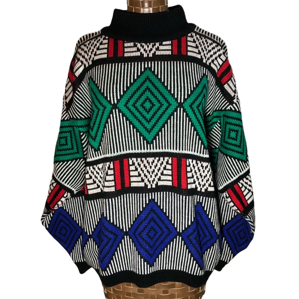 Vintage Geometric Knit Sweater - Picture 3 of 15